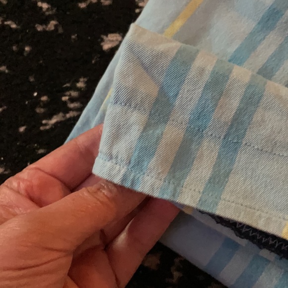 Burberry Vintage light Blue Yellow Paid Skirt 💙 - Picture 10 of 10